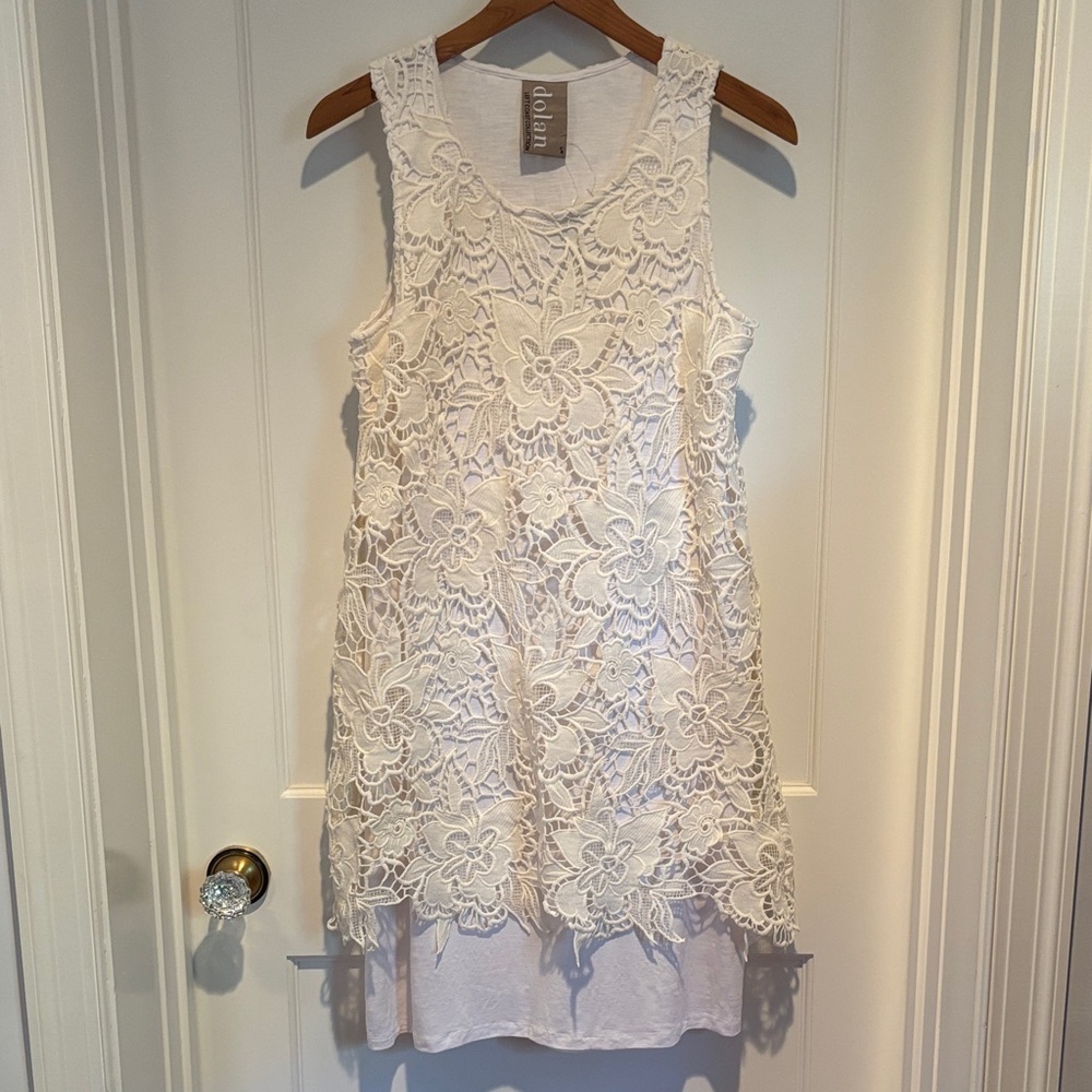 NWT Dolan Left Coast Collection Ingela sleeveless pullover lace dress
